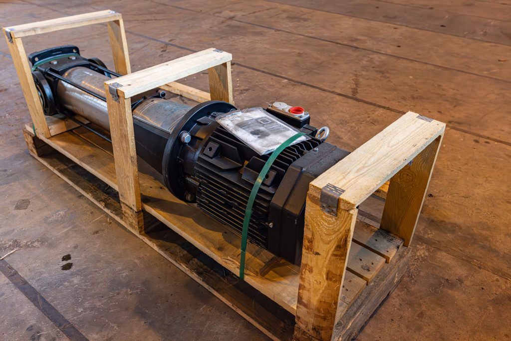 Grundfos CR32-6 vertical multistage centrifugal pump for marine water systems