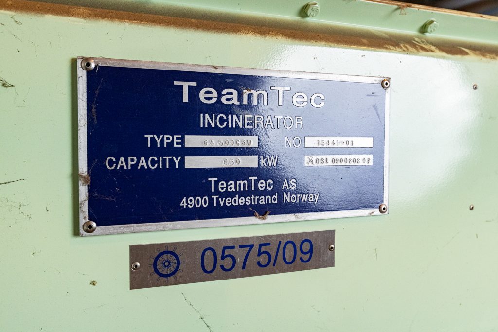 TeamTec marine incinerator GS 500 GSW 850 kW